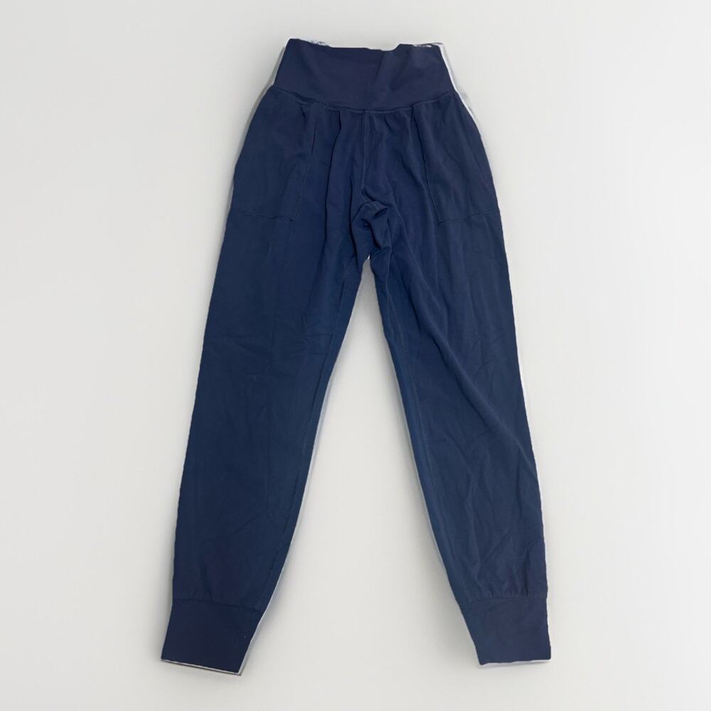 Athleta Womens Jogger Pants XS Navy Blue Athletic Travel Lounge Stretch
